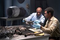 Mayday - Alarm im Cockpit – The Lead Namibian Investigator (played by Jamaal Grant) and Investigator Dennis Jones (played by Glen Michael Grant) work together to find out what happened to LAM Mozambique Flight 470. (Cineflix/Pana Pantazidis)
