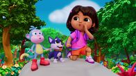 Dora – v.li.: Boots, Perrito, Dora