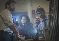 Earthquake Underground – L-R: Reese (Houston Rhines), Deb (Jenny Tran), Joe (Pakob Jarernpone) und Michael (Tim Dorsey)