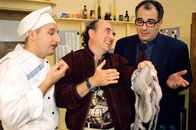 Dolce Vita & Co. – (v.li.) Christoph Fälbl (Boris), Alberto Fortuzzi (Onkel Luigi), Michael Niavarani (Mario Hubinger).