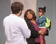 Grey's Anatomy – L-R: Dr. Levi Schmitt (Jake Borelli), Dr. Miranda Bailey (Chandra Wilson), Pru Miller (Janai Kaylani).