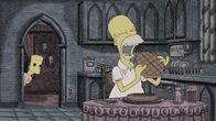 Die Simpsons – Bart (l.); Homer (r.)