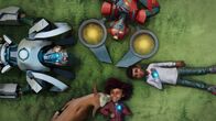 Transformers Earth Spark – Thrash Malto (l.), Morgan "Mo" Malto (unten), Twitch Malto (oben), Robby Malto (r.)