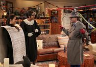 The Big Bang Theory – (v.l.n.r.) Anu (Rati Gupta); Raj (Kunal Nayyar); Leonard (Johnny Galecki)