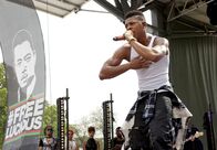 Empire – Nicht ohne Hintergedanken tritt er beim Konzert für die Freilassung seines Vaters auf: Hakeem (Bryshere Y. Gray) ...