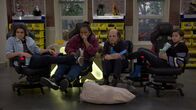 Danger Force – L-R: Bose O'Brien (Luca Luhan), Miles Macklin (Terrence Little Gardenhigh), Schwoz (Michael D. Cohen), Chapa (Havan Flores)