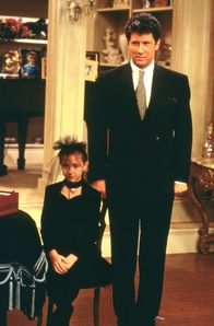 Die Nanny – Der Broadwayproduzent Maxwell Sheffield (Charles Shaughnessy, r.) und seine jüngste Tochter Grace (Madeline Zima, l.).