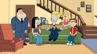 American Dad! – L-R: Stan, Hayley, Roger, Francine, Steve