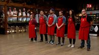 MasterChef Schweiz – Vorne L-R: Tanja Koss, Alexandre Bidault, Chris Nilson, Lorenz Graf, Anita Stern, Christian Gruenhut