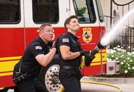 9-1-1: Lone Star – L-R: Judd Ryder (Jim Parrack) and T.K. Strand (Ronen Rubinstein)