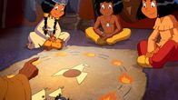 Yakari – "Yakari", "Die sieben Feuer." Das Rennen der Sieben Feuer steht kurz bevor. Dabei treten die besten Jäger des Stammes an, um ihren Mut und ihre Ausdauer zu beweisen. Dieses Jahr dürfen zum ersten Mal Yakari und seine Freunde daran teilnehmen, um sich mit den erfahrenen Jägern zu messen. Kleiner Dachs ist sich sicher, mit seinem heißblütigen Pony ?Feuerhuf? zu gewinnen. Doch schon beim Startschuss bleibt das störrische Tier einfach stehen. Während die anderen Indianer an ihm vorbeiziehen, fällt Yakari sofort zurück und macht sich Sorgen, den Anschluss zu verlieren. Aber Kleiner Donner will sich seine Kräfte nur aufsparen. Denn wie heißt es so schön: die Letzten werden die Ersten sein!