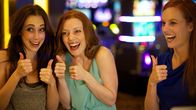 Hangover Girls – L-R: Zoe (Eddie Ritchard), Claire (Desiree Hall), Leslie (Samantha Colburn)