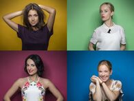 Rabenmütter – "Rabenmütter": Anna Julia Kapfelsperger (oben l.), Mimi Fiedler (unten l.), Milena Dreißig (unten r.), und Friederike Kempter (oben r.) ...