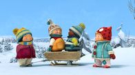 Snowsnaps' Winterspiele – Nele und Kiki helfen herauszufinden, welcher der Jungs der Größere ist