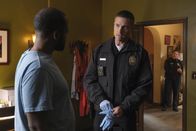 The Rookie – L-R: Peter Langston (Shawn Michael Howard) and Tim Bradford (Eric Winter)