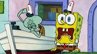 SpongeBob Schwammkopf – L-R: Squidward, SpongeBob