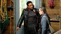 Stuck – L-R: Rashid (Russell Hornsby), Brandi Boski (Mena Suvari)