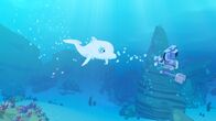 Zoom - Der weiße Delfin – Zoom schwimmt einer speziellen Unterwasser-Kamera hinterher, immer weiter zum Meeresboden. Von dort kam ein seltsamer Ton, den Yann und Onkel Patrick mit dem ferngesteuerten Kamera-Roboter erforschen wollen.