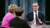 Caren Miosga – Caren Miosga (l.) mit ihrem Gast Jens Spahn (stellv. Vorsitzender CDU/CSU-Bundestagsfraktion).