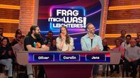 Frag mich was Leichteres! – Die Kandidaten Oliver Dürr, Carolin Hilger und Jens Rymes.