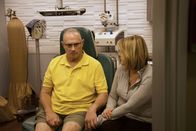Dr. Pimple Popper – Bob Garron waits in exam room with his wife, Maria, before meeting Dr. Sandra Lee.