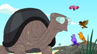 Futurama – Riesenschildkröte Farnsworth verzweifelt, weil seine Gattung vom Aussterben bedroht ist und er kein Weibchen zur Paarung hat ...