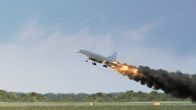 Mayday - Alarm im Cockpit – Das Triebwerk der Concorde zündet, als sie abhebt. (Kredit: Cineflix)