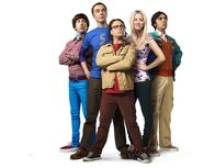 The Big Bang Theory – (7. Staffel) - Ganz besonderer Freunde: Howard (Simon Helberg, l.), Sheldon (Jim Parsons, 2.v.l.), Leonard (Johnny Galecki, M.), Penny (Kaley Cuoco, 2.v.r.) und Raj (Kunal Nayyar, r.) ...