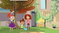 Miss Moon – Miss Moon, Luke und Lola staunen über Baby Joes Superkräfte.