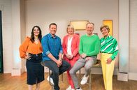 Kaffee oder Tee – Das "Kaffee oder Tee"-Moderationsteam (v. li. n. re.): Fatma Mittler-Solak, Jens Hübschen, Heike Greis, Martin Seidler, Evelin König.