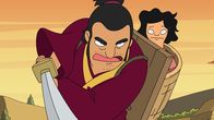 Bob's Burgers – Bob und Linda sind begeistert, als sie auf den alternden Star ihrer einstigen Samurai -Lieblingsserie treffen, doch dann erfahren sie, dass Hawk (l.) mittlerweile nur wenig Kontakt zu seiner Tochter Chick (r.) hat. Können die Belchers die beiden wieder vereinen?