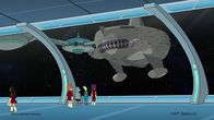 Futurama – v.li.: Fry, Bender, Glab, Leela