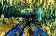 Abenteuer Karibik – Die Höhle "Dan's Cave" auf den Bahamas ist für ihre zauberhaften Stalagmiten und Stalaktiten bekannt.