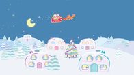 Molang – Molang und Piu Piu schmücken den Weihnachtsbaum, aber er schwankt gefährlich.