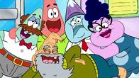 Die Patrick Star Show – Cecil (l.), Patrick (2.v.l.), GrandPat (vorne), Bunny (r.)