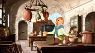 Hexe Lilli – Lilli schaut sich in der Schlossküche um.