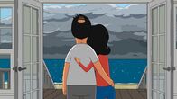 Bob's Burgers – Eigentlich hatten Bob (l.) und Linda (r.) auf eine schöne, entspannte Zeit am Meer gehofft, doch dann sorgt ein Sturm für Angst und Schrecken ...