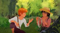 Tom Sawyer – Tom und Huck entdecken das Diebesgut.