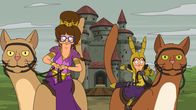 Bob's Burgers – Ist ein Treffen mit Tante Gayle (l.) wirklich besser als Hausarrest? Louise (r.) glaubt es zunächst noch ...