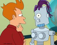 Futurama – Erste Versuche von Fry (l.), einen Roboter zu bauen, der exakt Leelas Aussehen hat, gehen in die Hose ...