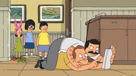 Bob's Burgers – L-R: Louise, Tina, Gene, Moody Foodie, Bob