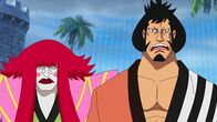 One Piece – Kanjuro (l.); Kinemon (r.)