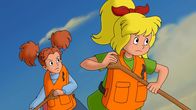 Bibi Blocksberg – Bibi und ihre Freundin Marina bei der Kanutour.
