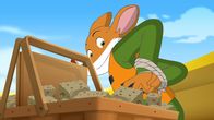 Geronimo Stilton – Geronimo befreit sich aus den Fesseln, um Grax verfolgen zu können.