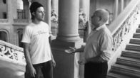 Streetphilosophy – Von links: Jonas trifft den ehemaligen Jugendstrafrichter Kay-Thomas Diekmann. Wie hängen Gesetz und Moral für ihn zusammen?