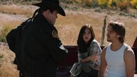 Yellowstone – L-R: Ben Waters (Atticus Todd), Monica Dutton (Kelsey Asbille), Kayce Dutton (Luke Grimes)