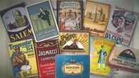 Das war dann mal weg – Historische Zigaretten-Werbung, bunt und auffallend.