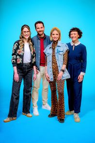 ZIB KiDS – (v.li.): Lena Großmann, Paul Fleischanderl, Fanny Stapf, Esther Csapo.