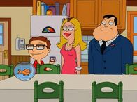 American Dad! – L-R: Klaus, Steve, Francine, Stan