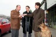 Kommissar Rex – (v.li.) Martin Weinek (Fritz Kunz), Elke Winkens (Niki Herzog), Alexander Pschill (Marc Hoffmann).